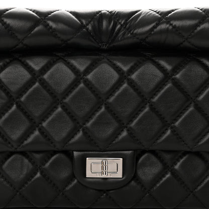 Chanel Lambskin Quilted Large Roll 2.55 Reissue Clutch Black 8 of 13