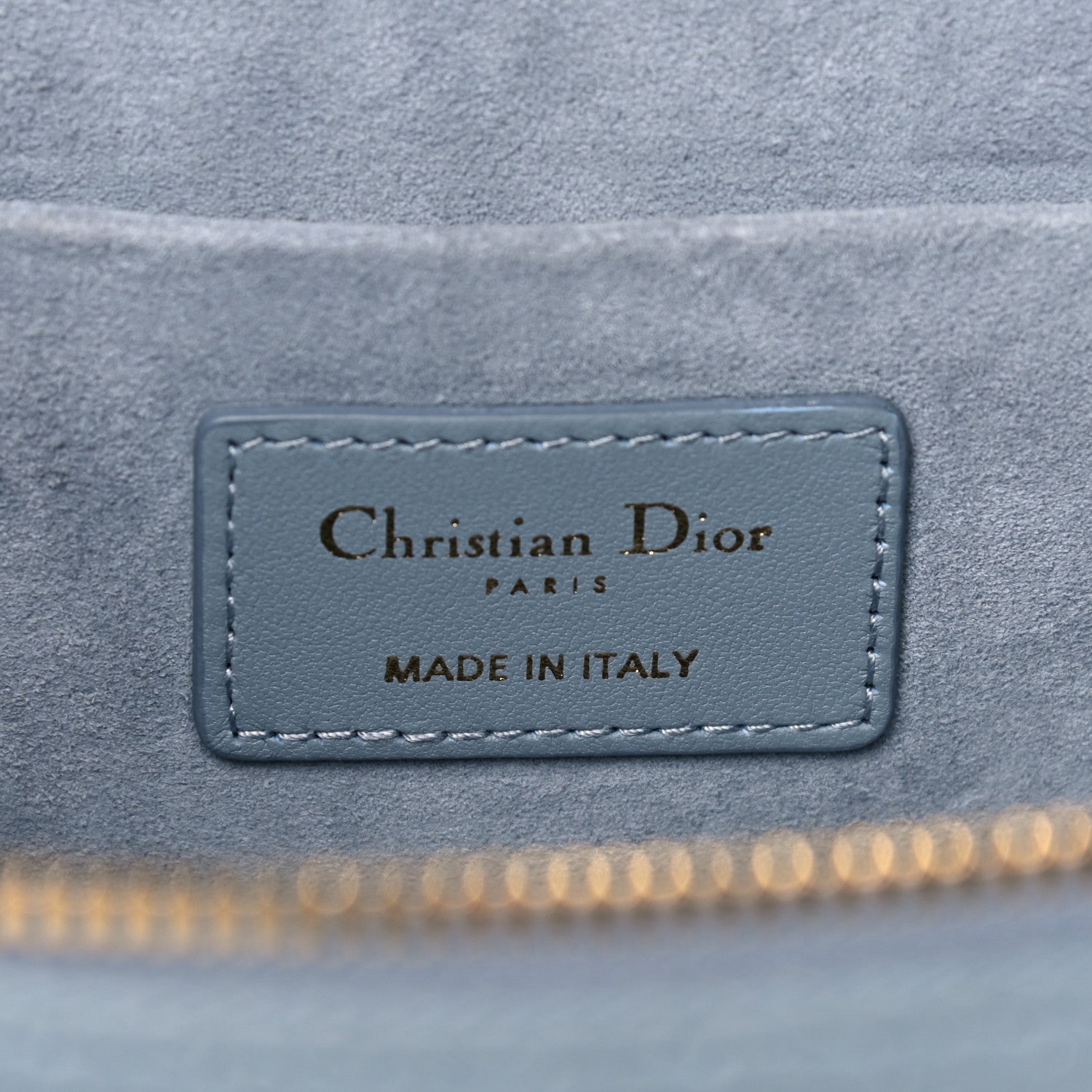 Christian Dior Lambskin Cannage Small Diortravel Vanity Case Cloud Blue 6 of 11