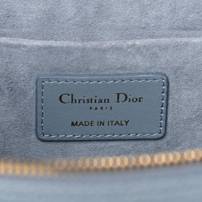 Christian Dior Lambskin Cannage Small Diortravel Vanity Case Cloud Blue 6 of 11