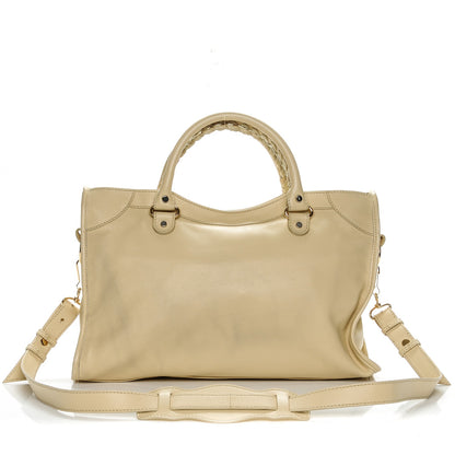 Balenciaga Veau Amp Plate Gold Hardware City Beige Argile 4 of 13