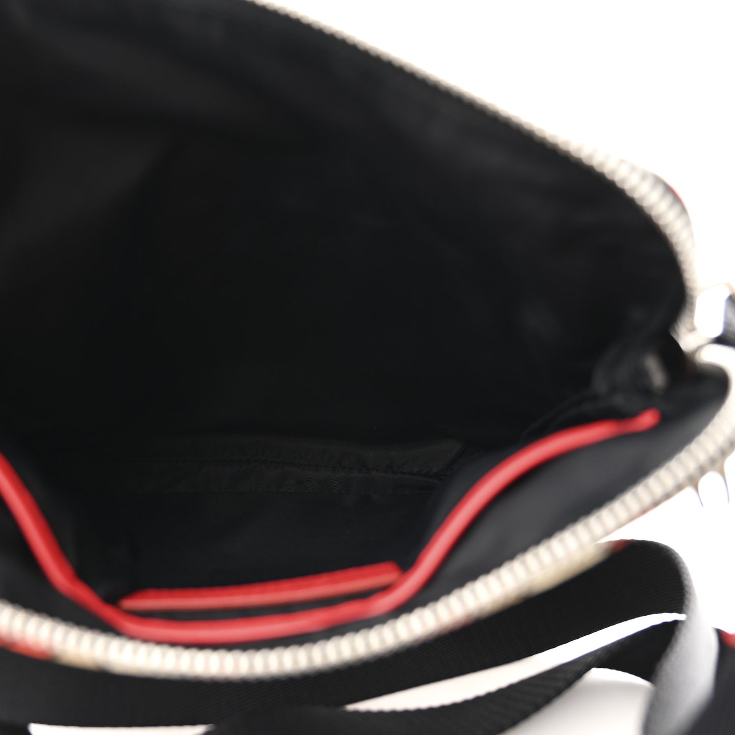 Nylon Monogram Crossbody Vermillion