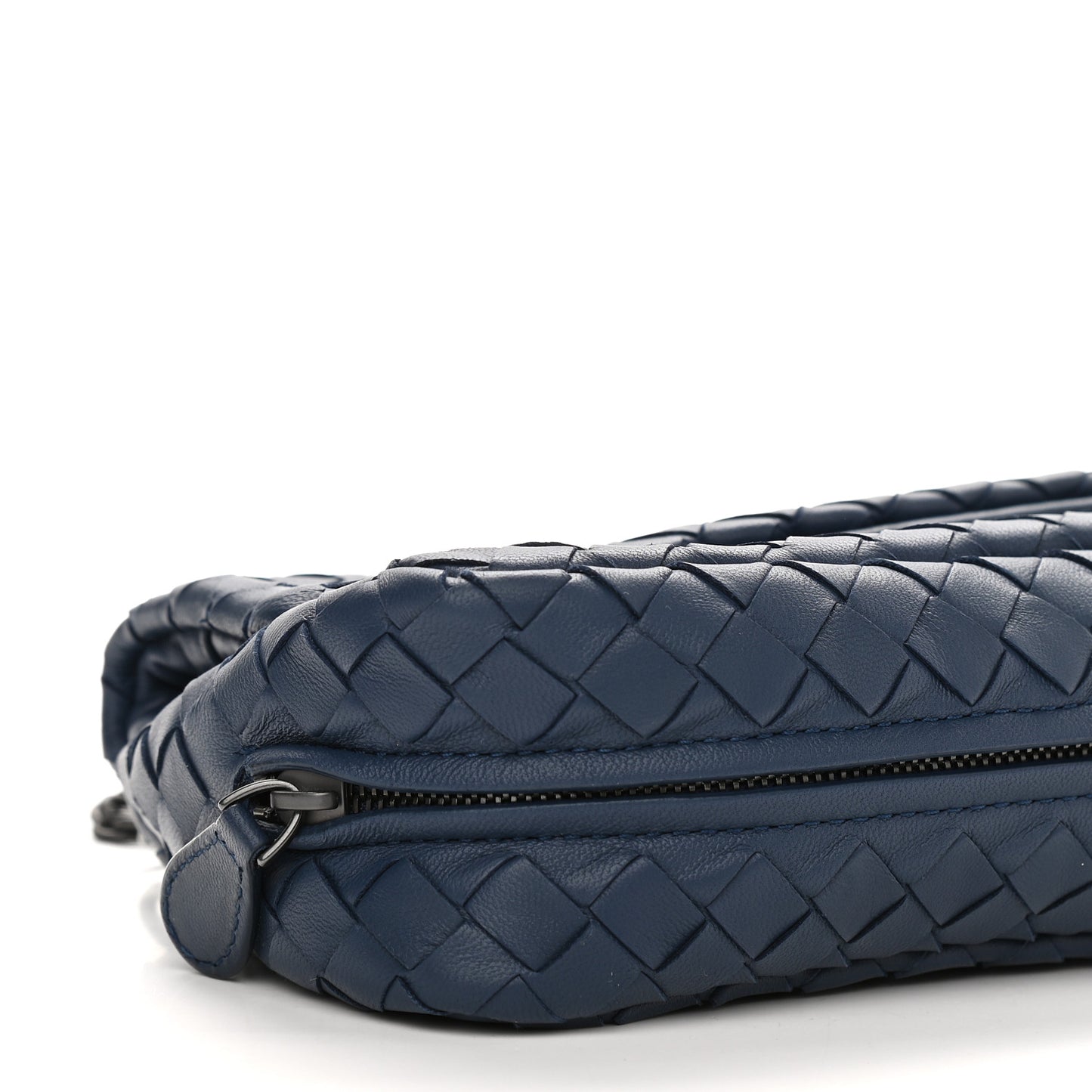 Nappa Intrecciato Small Chain Crossbody Denim