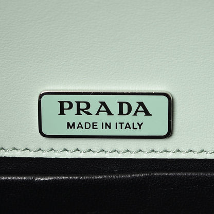 Prada Spazzolato Soft Calf Cahier Chain Wristlet Acqua 7 of 7