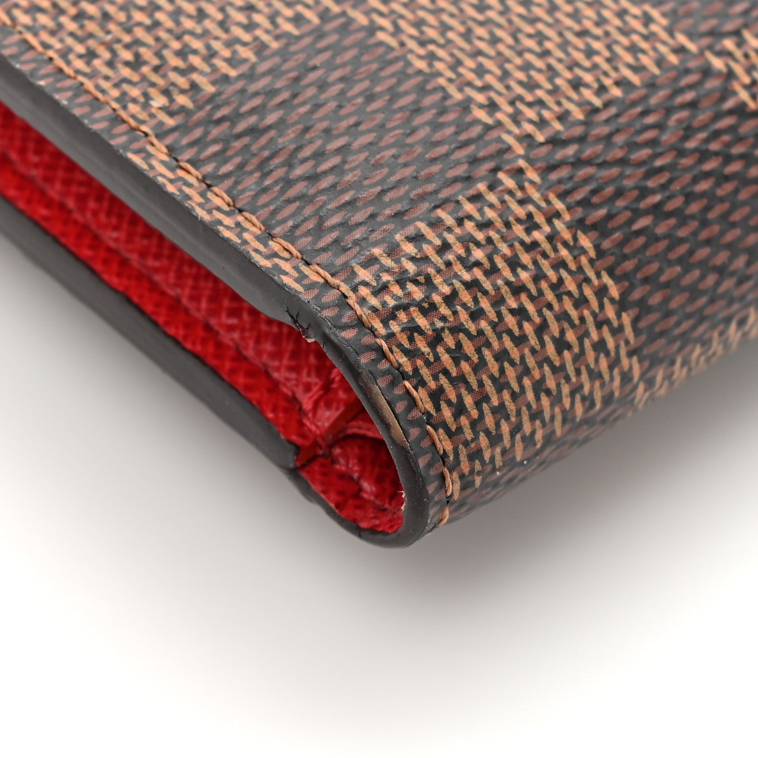 Louis Vuitton Damier Ebene Victorine Wallet Cherry 8 of 10