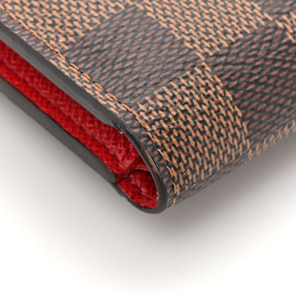 Louis Vuitton Damier Ebene Victorine Wallet Cherry 8 of 10