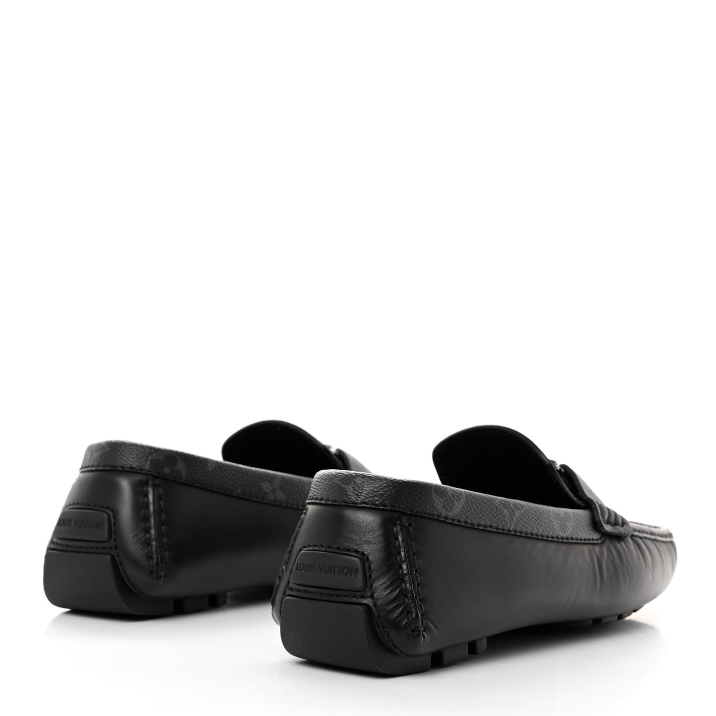 Calfskin Monogram Mens Monte Carlo Mocassin Loafers 8.5 Black
