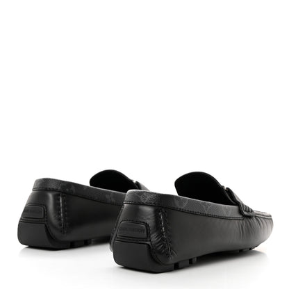 Louis Vuitton Calfskin Monogram Mens Monte Carlo Mocassin Loafers 8.5 Black 4 of 8