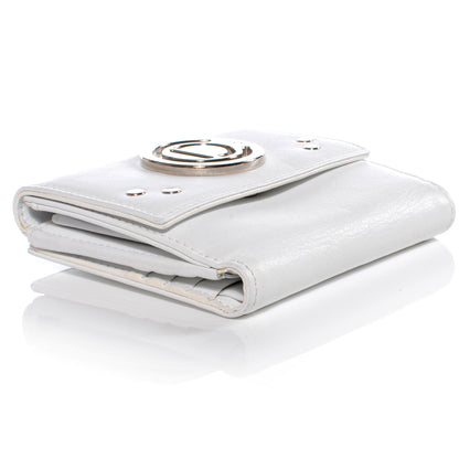 Christian Dior Leather Compact Wallet White 3 of 7