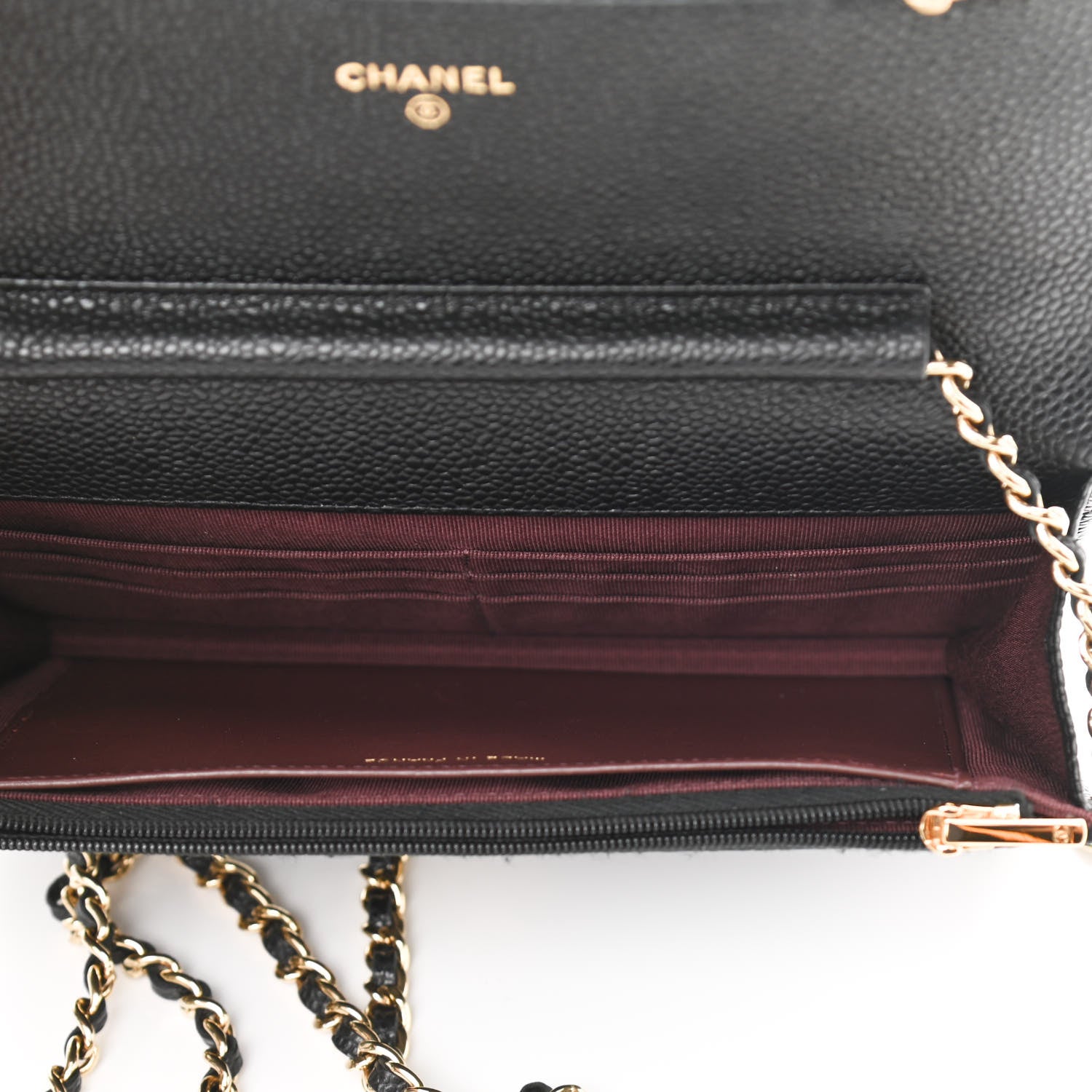 Chanel Caviar Quilted Wallet On Chain WOC Black 5 of 12
