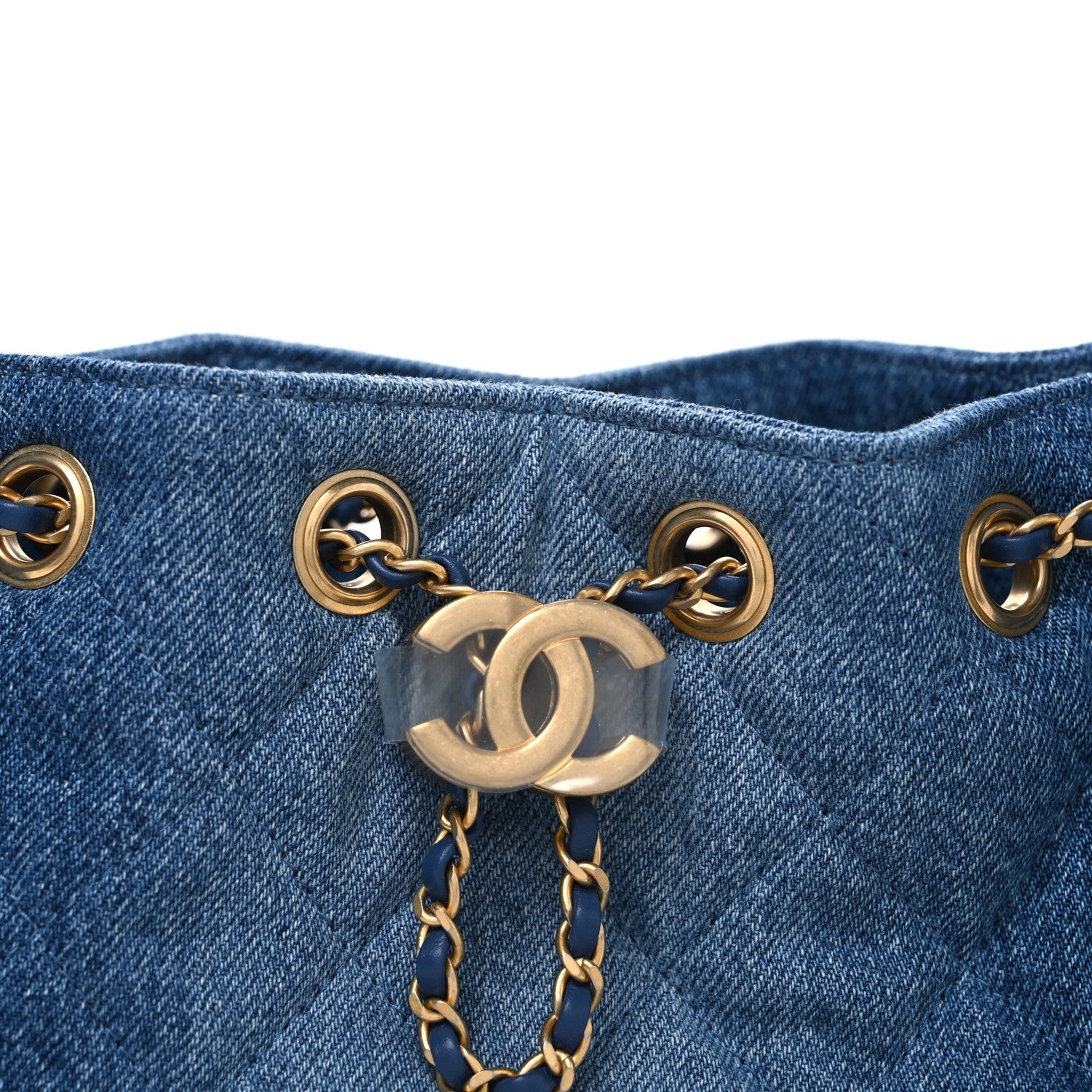 CHANEL ハンドバッグ Chanel Washed Denim Quilted Mini Chanel 25 Handbag Blue 1816443