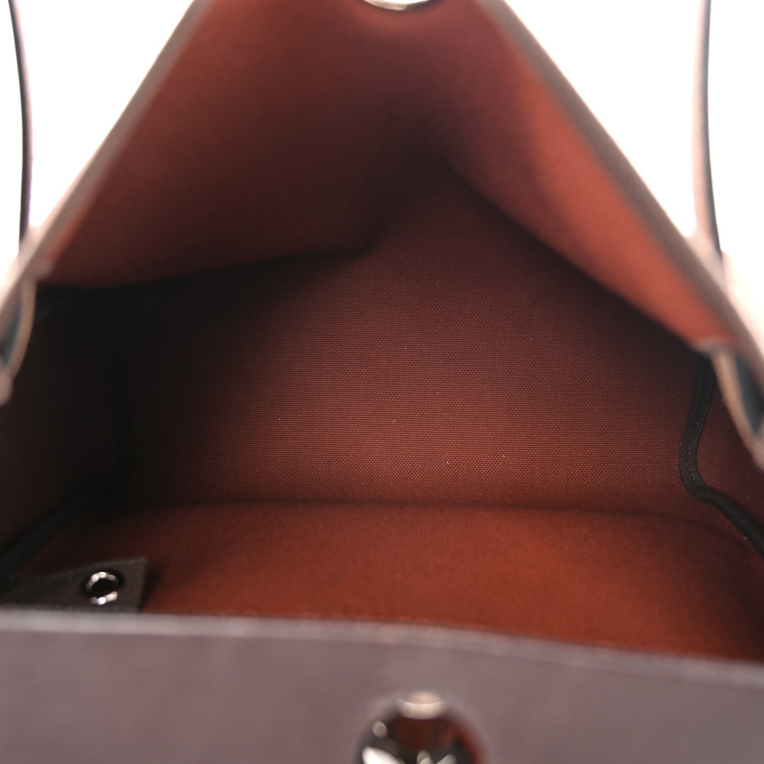 Hermes Vache Hunter Toile Herbag Zip Retourne 31 PM Rouge H Ebene 6 of 13