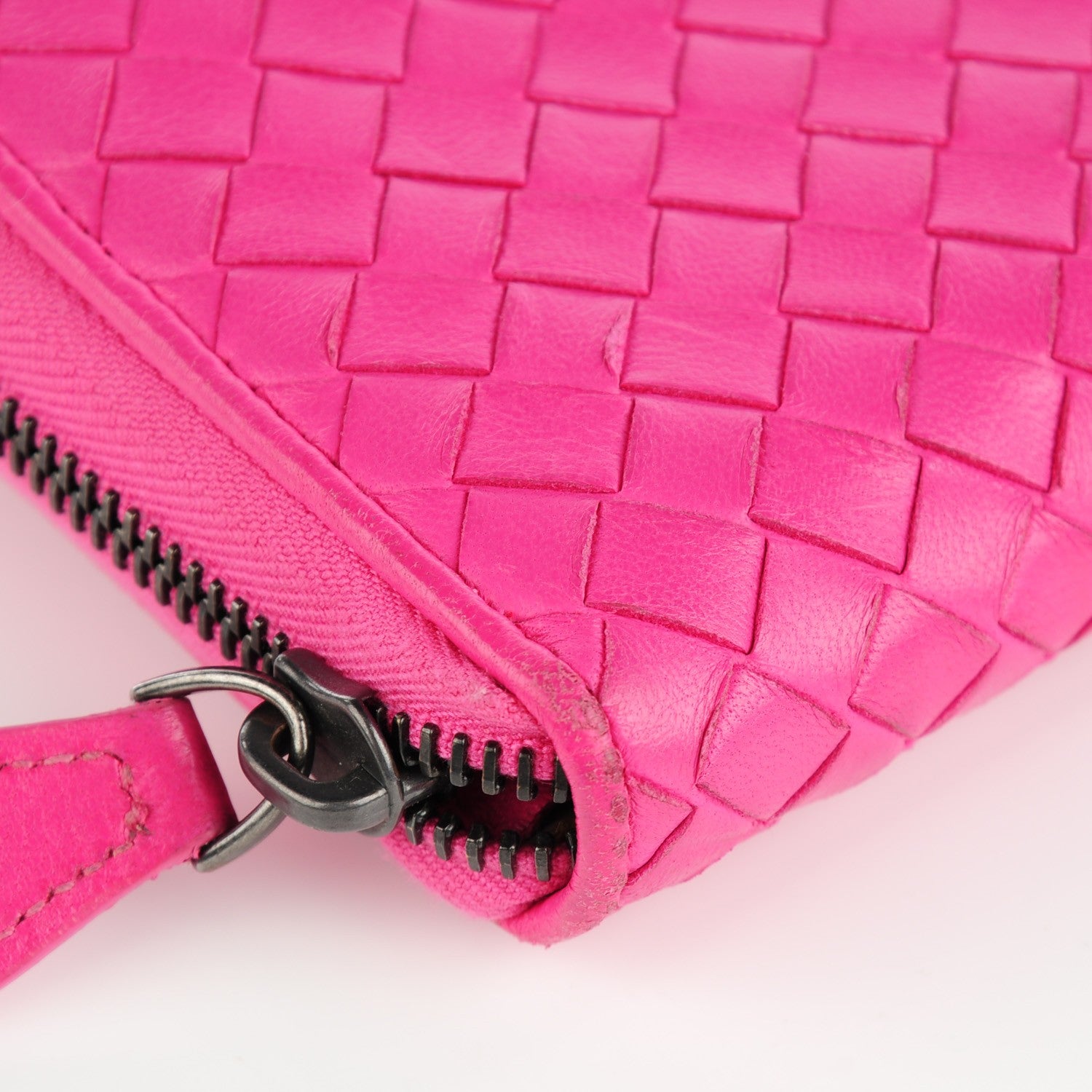 Bottega Veneta Nappa Intrecciato Zip Around Wallet 2 of 10