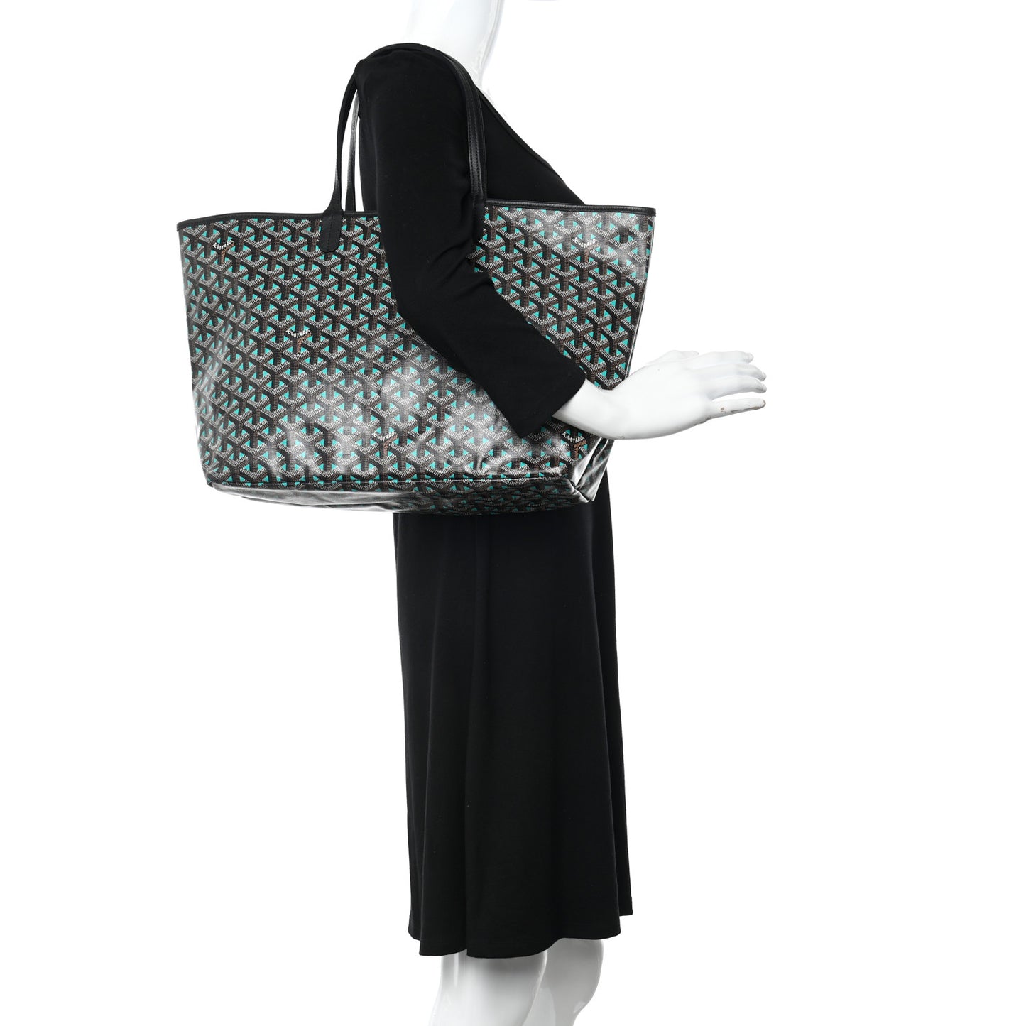 Goyardine Saint Louis Claire Voie PM Black Opaline