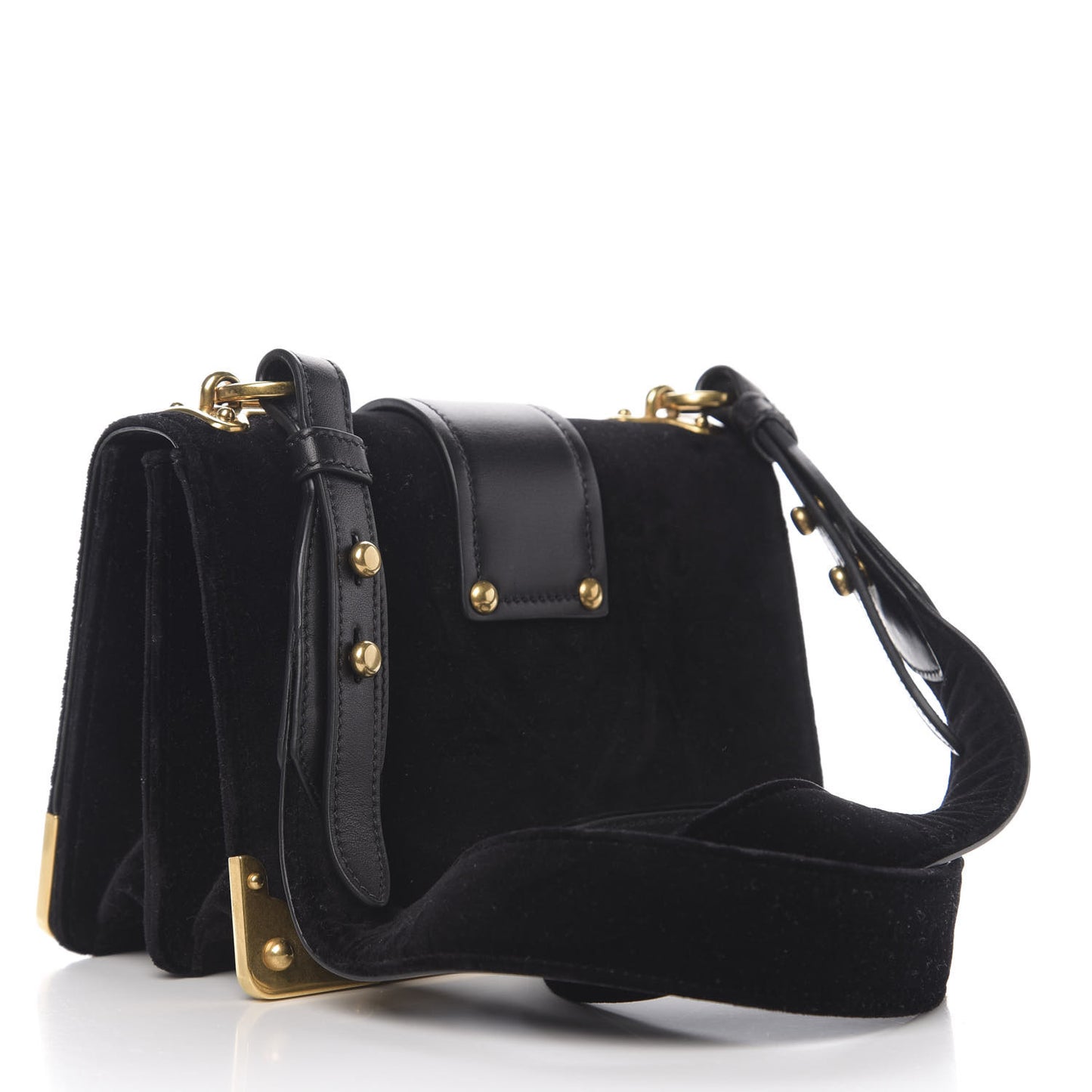 Velvet City Calfskin Cahier Bag Black