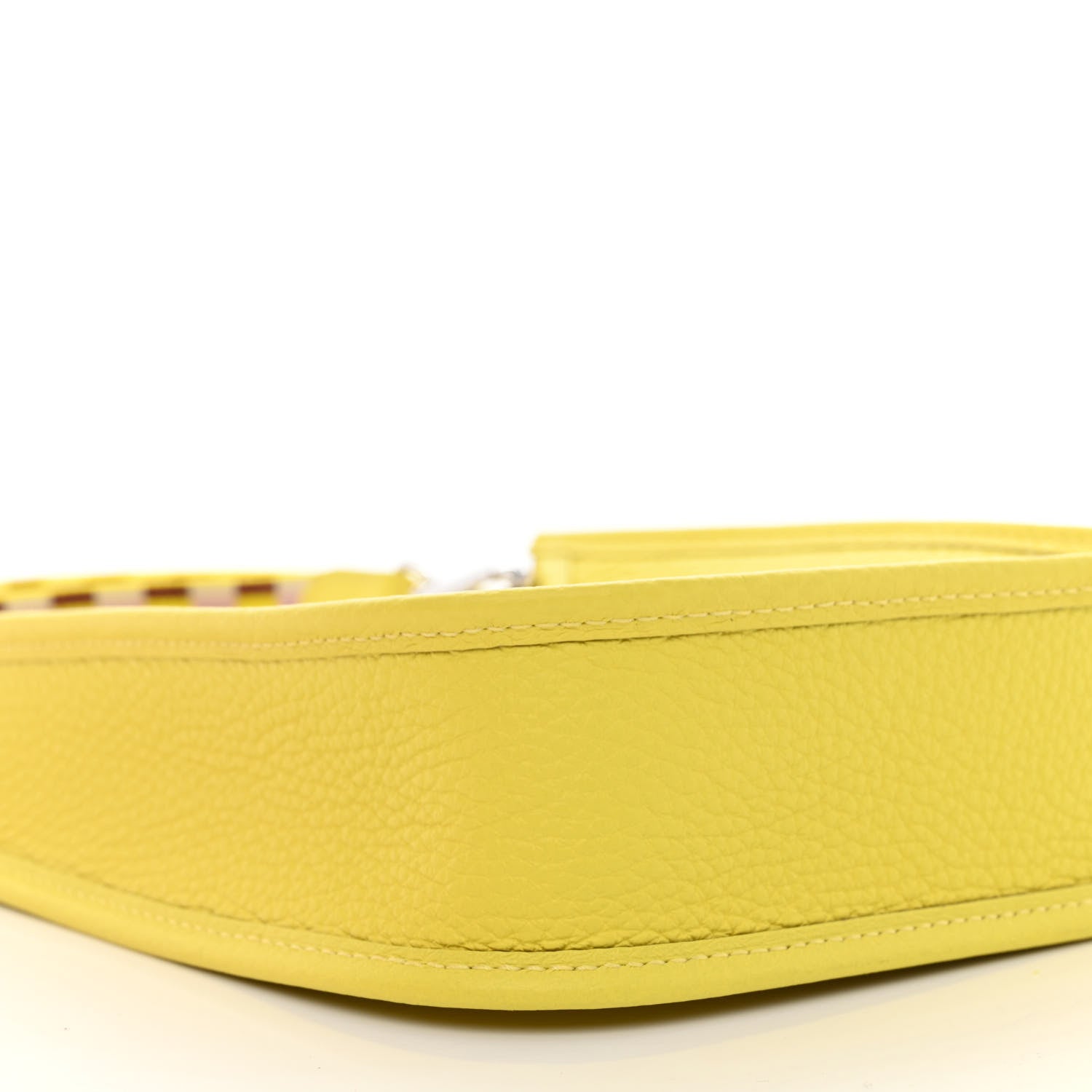 Hermes Taurillon Clemence Quadrille Evelyne TPM Lime Citron Rouge H Mauve Sylvestre 9 of 11