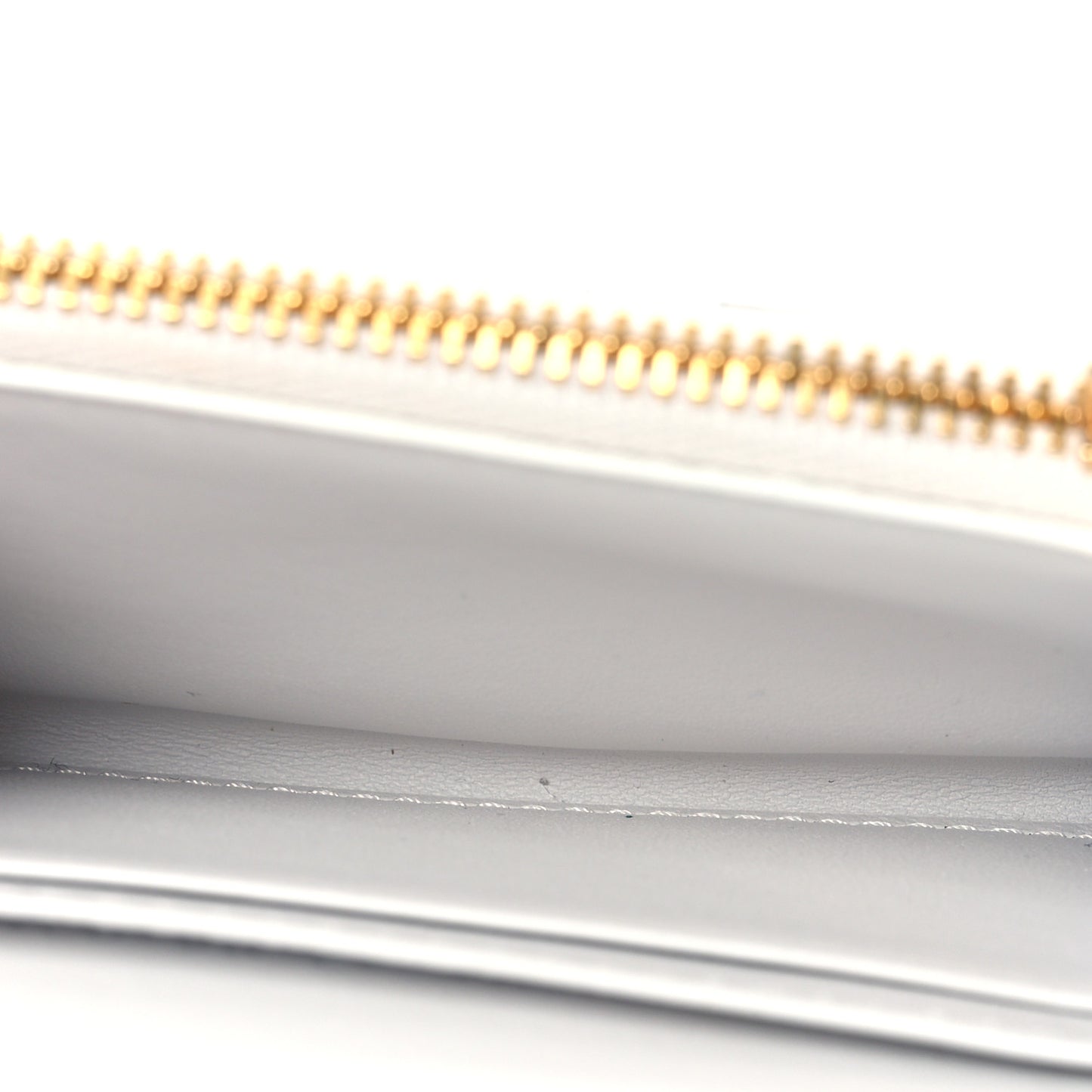 Calfskin Butterfly Printed Caro XS Wallet White Multicolor