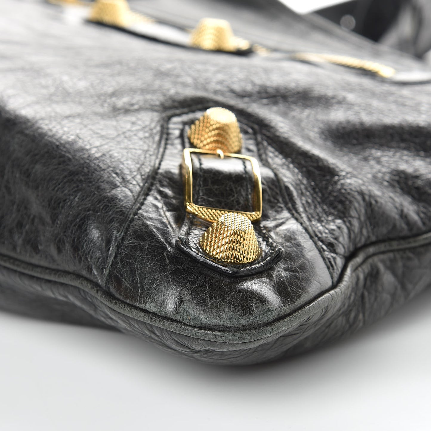 Chevre Giant 21 Gold Hardware Besace Hobo Black