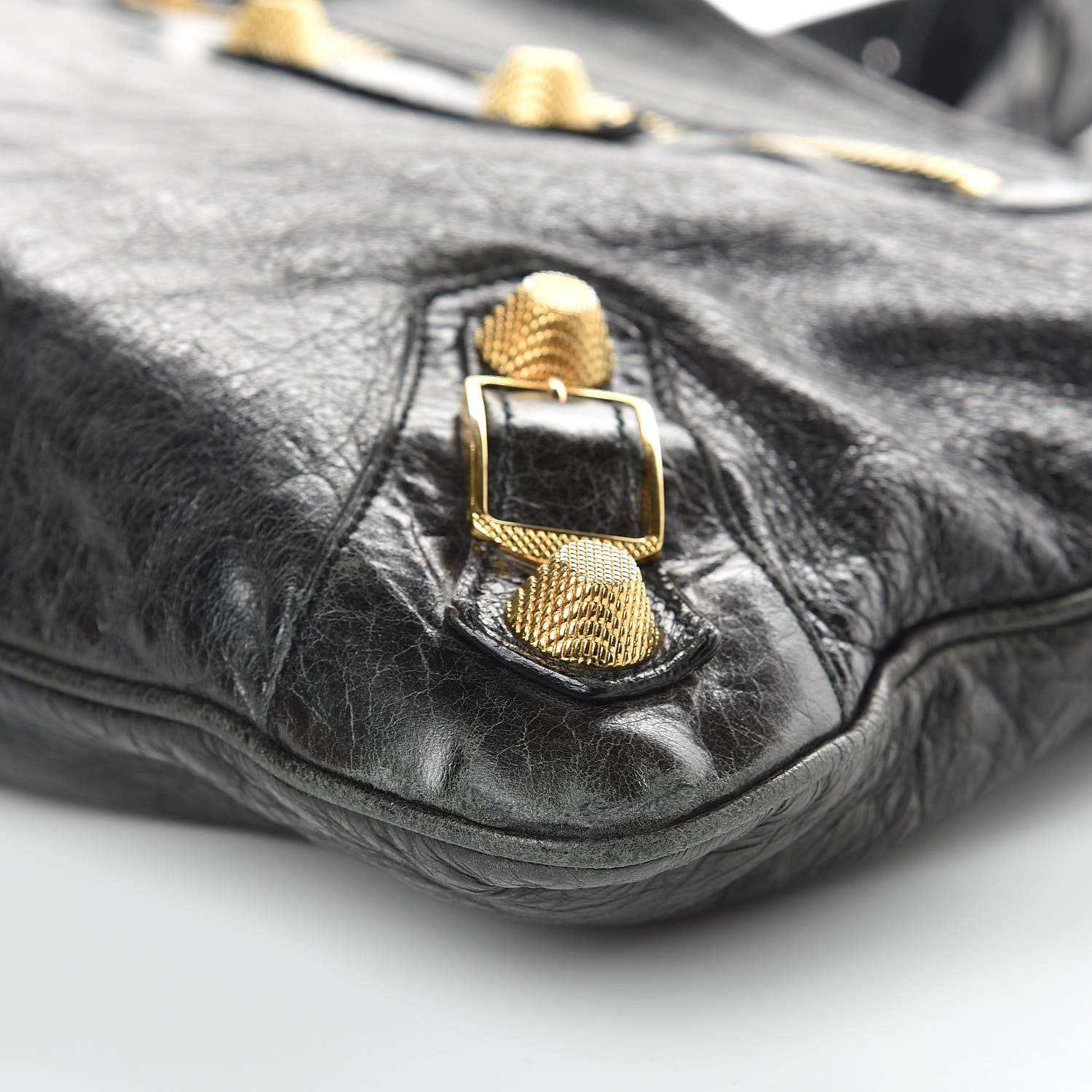 Balenciaga Chevre Giant 21 Gold Hardware Besace Hobo Black 9 of 13