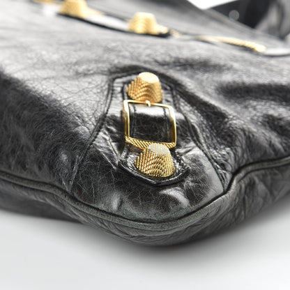Balenciaga Chevre Giant 21 Gold Hardware Besace Hobo Black 9 of 13