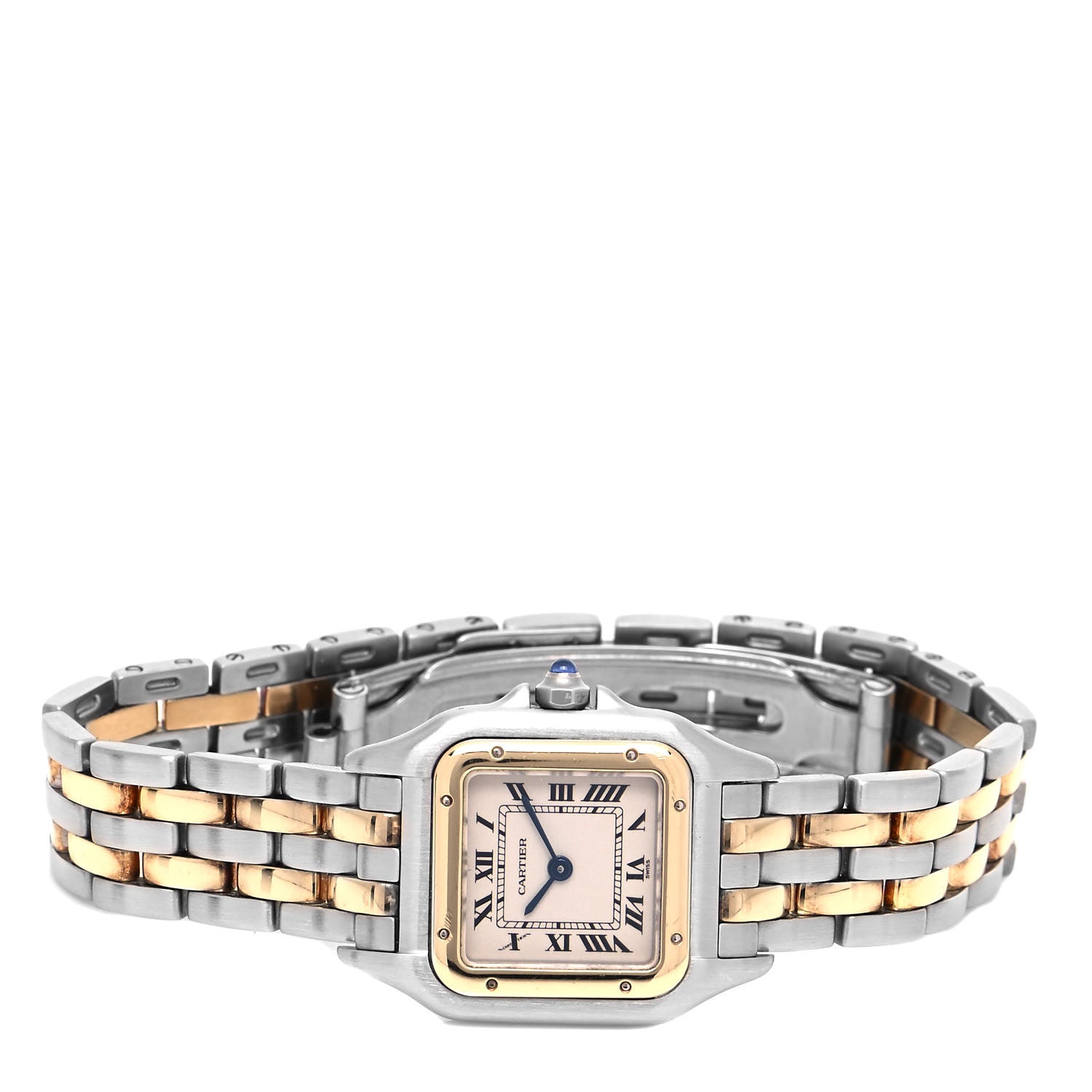 Cartier Stainless Steel 18K Yellow Gold 22mm Panthere Quartz Watch 2 of 4