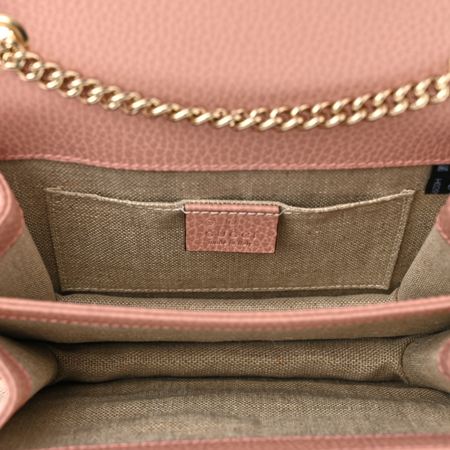 Gucci Dollar Calfskin Small Interlocking G Shoulder Bag Soft Pink 4 of 9