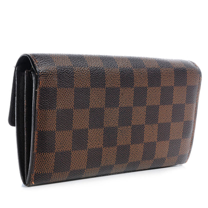 Louis Vuitton Damier Ebene Sarah Wallet 3 of 8