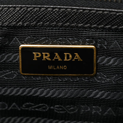 Prada Saffiano Small Galleria Double Zip Tote Black 6 of 9