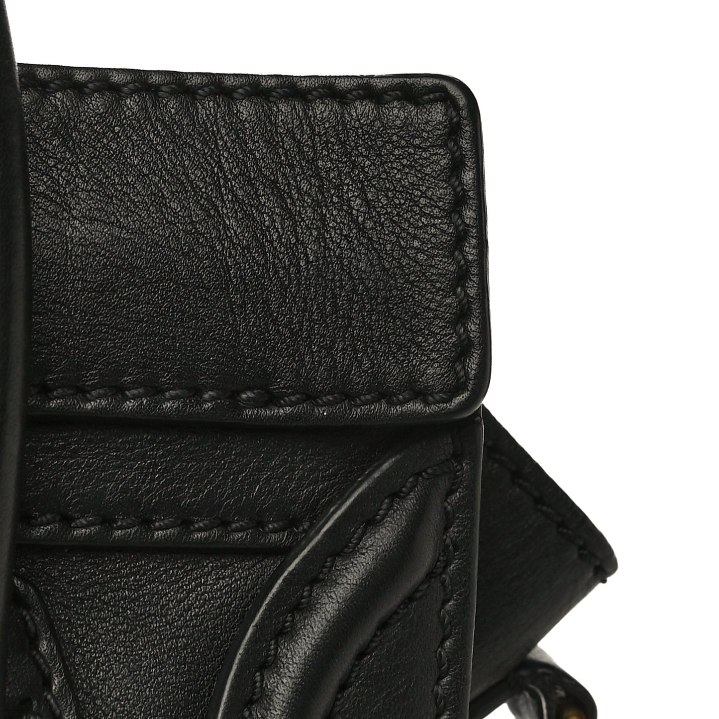 Smooth Calfskin Nano Luggage Black