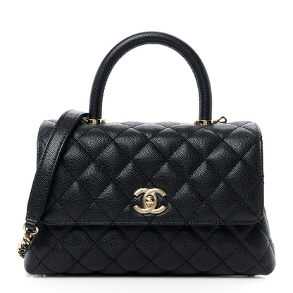 Chanel Caviar Quilted Mini Coco Handle Flap Black 1 of 12