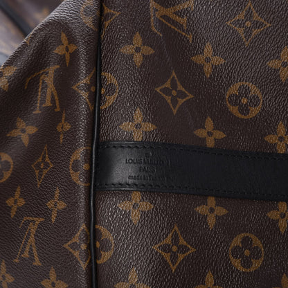Louis Vuitton Monogram Macassar Keepall Bandouliere 55 6 of 7