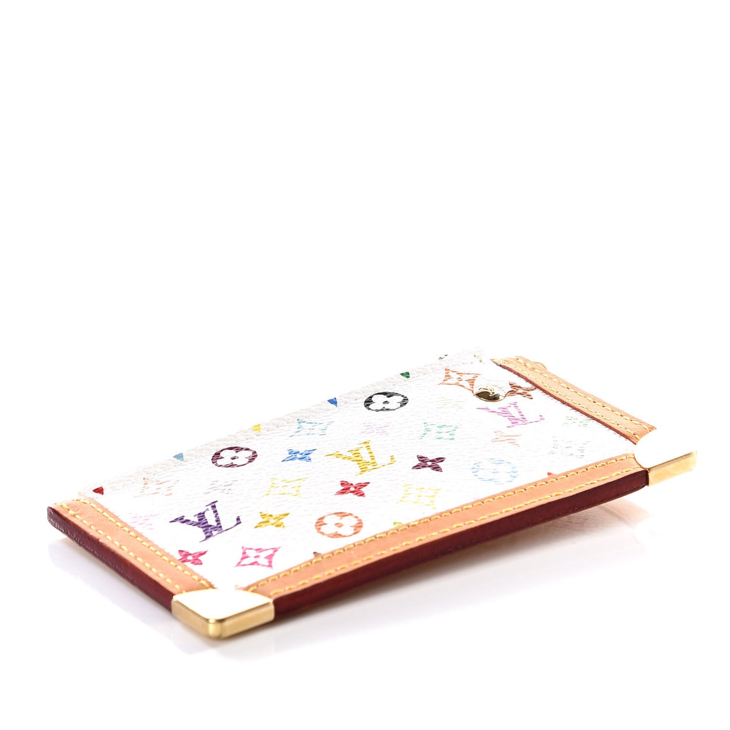 Monogram Multicolor Key Pouch White
