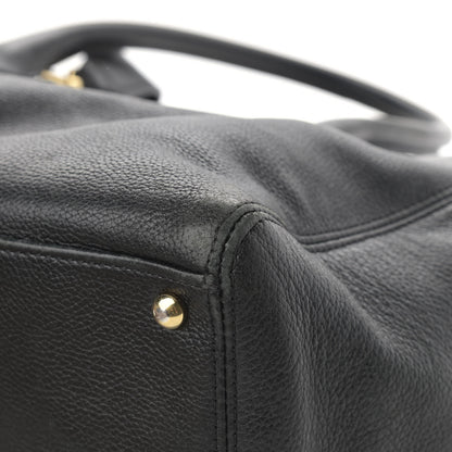 Chanel Calfskin Cerf Executive Shopper Tote Black 14 of 18