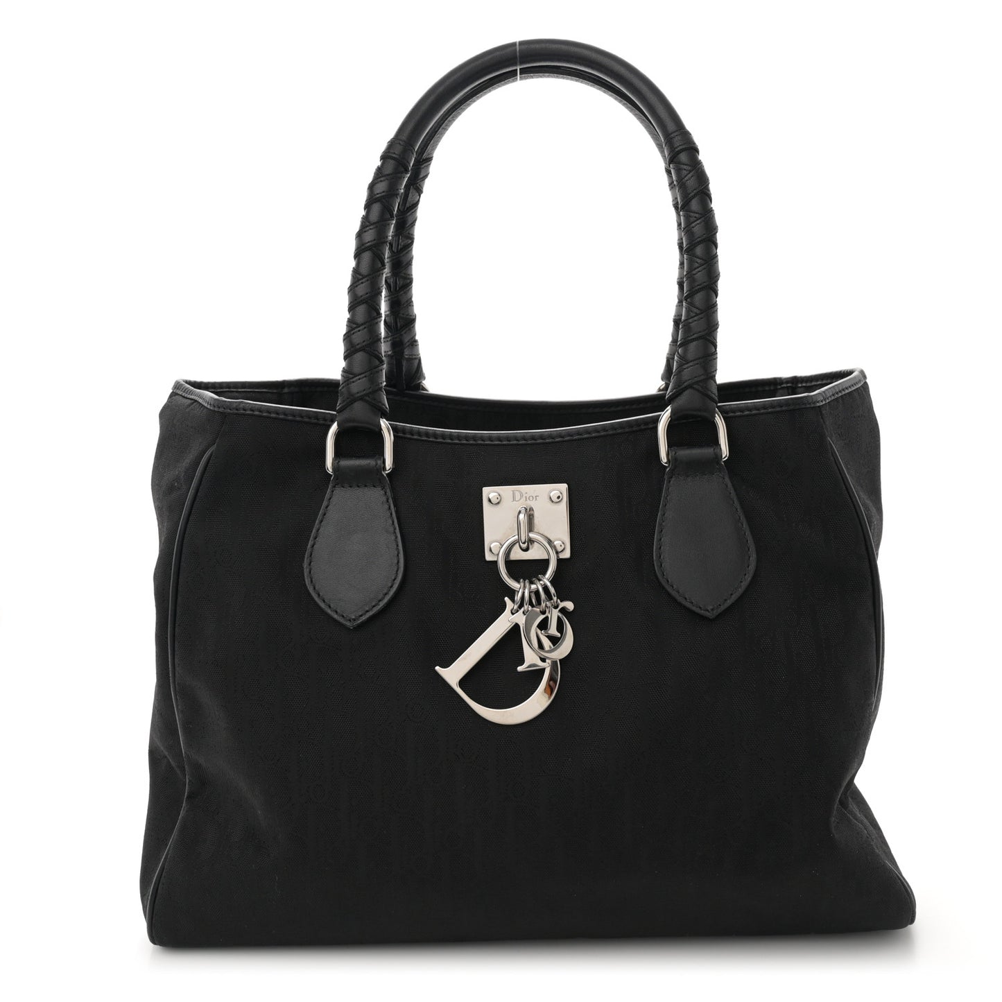 Nylon Monogram Medium Lovely Tote Black