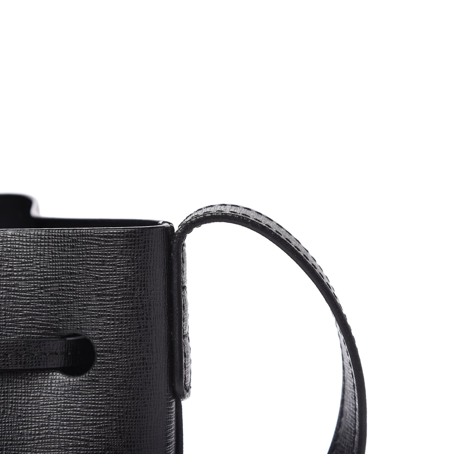 Saffiano Mini Bucket Bag Black