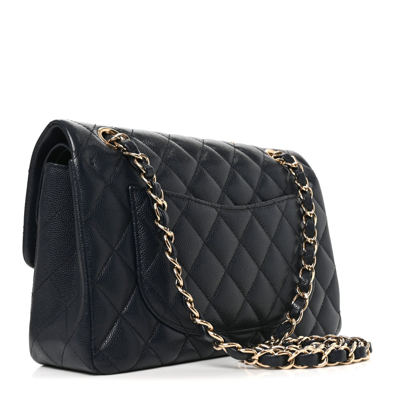 Chanel Caviar Quilted Small Double Flap Dark Navy 3 of 10