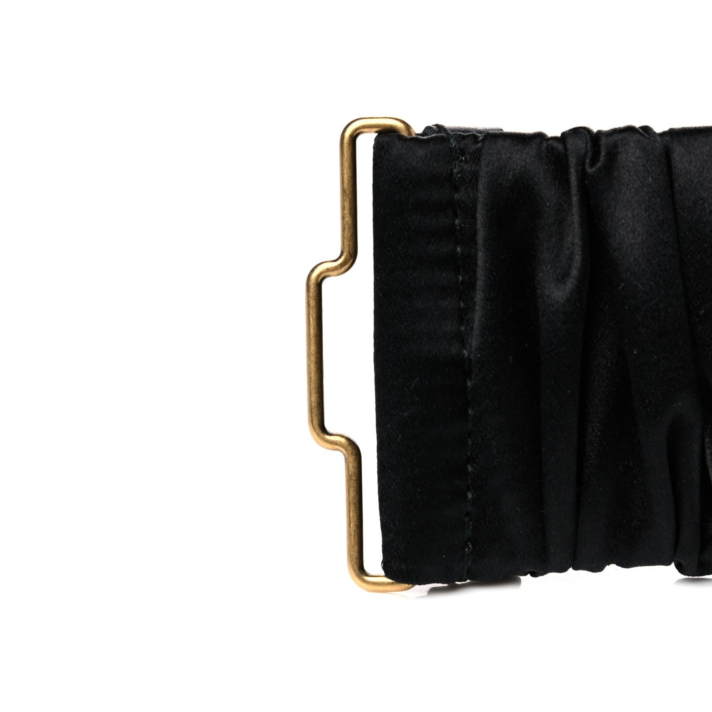 Satin Fox Head Buckle Belt 90 36 Black