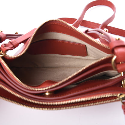 Chloe Calfskin Suede Mini Roy Bag Earthy Red 8 of 10