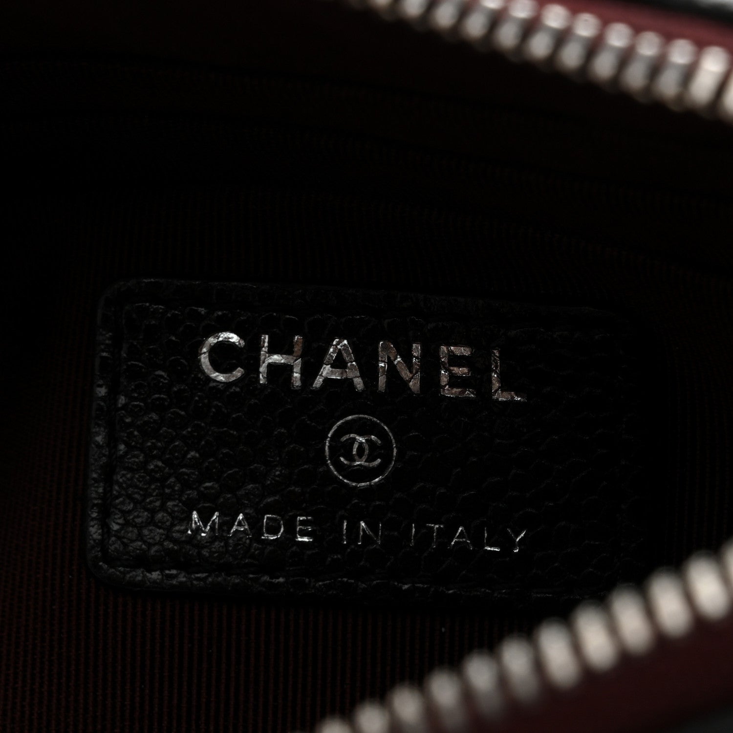 Chanel Caviar Quilted Cosmetic Case Black 6 of 7