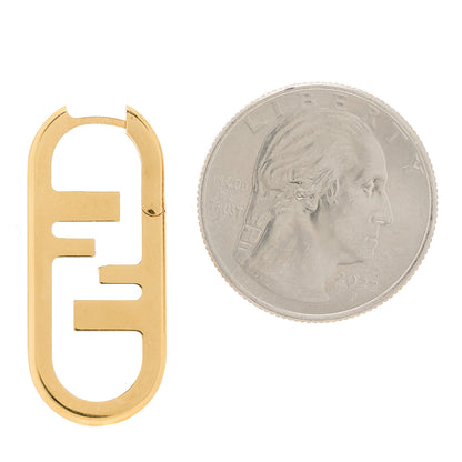 Fendi Metal FF O'Lock Single Earring Gold 2 of 6