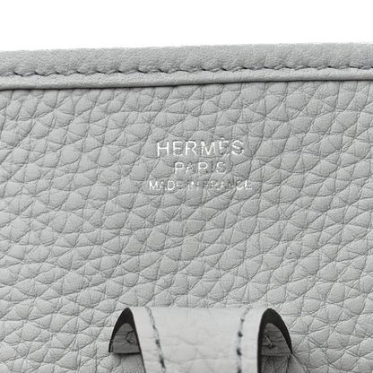 Hermes Taurillon Clemence Evelyne III PM Bleu Pale 6 of 11