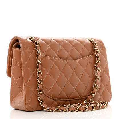 Chanel Lambskin Quilted Small Double Flap Brown 3 of 9