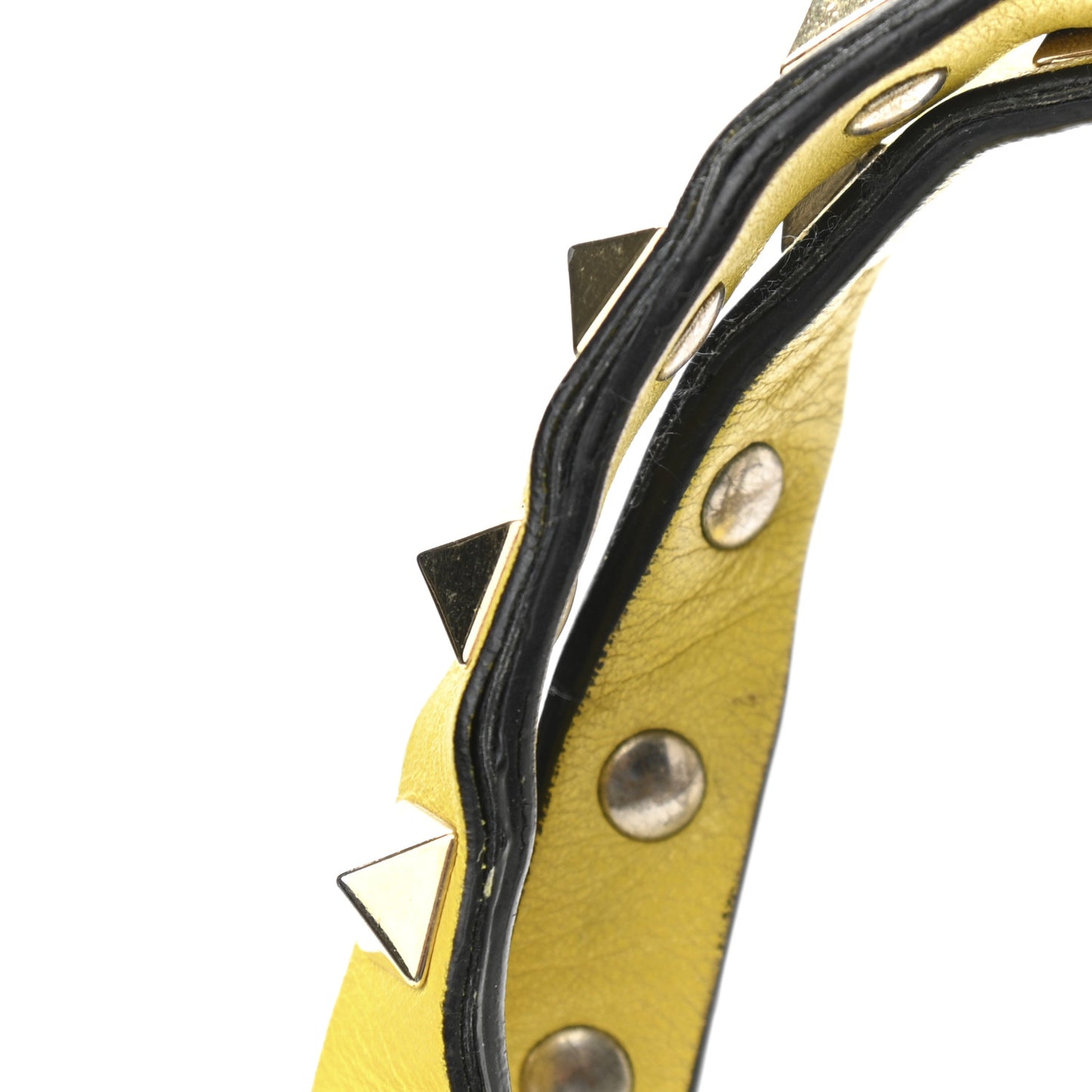 Vitello Mini Rockstud Tote Water Yellow