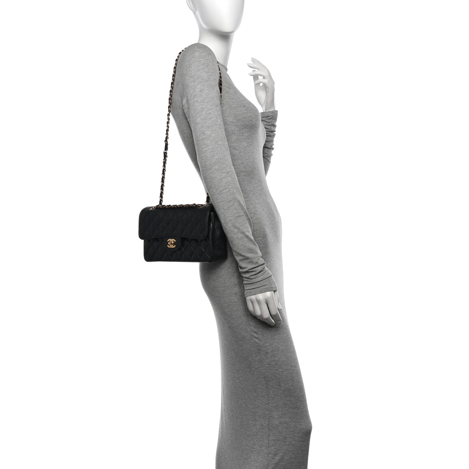 Chanel Caviar Quilted Small Double Flap Black 2 of 12