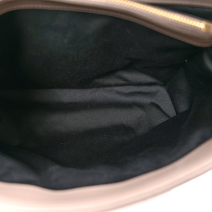 Saint Laurent Calfskin Y Quilted Monogram Medium Loulou Chain Satchel Greyish Brown 5 of 11