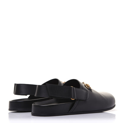 Gucci Calfskin Mens Horsebit River Slingback Slippers 10 Black 3 of 12