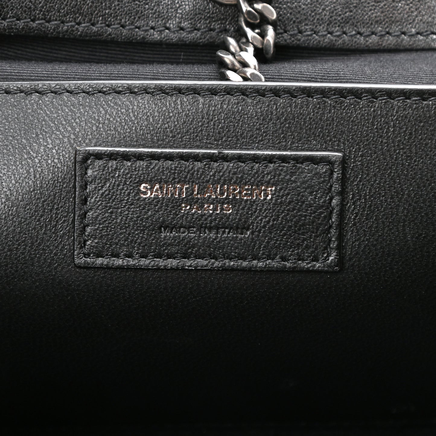 Vintage Lambskin Chevron Monogram Small Nolita Black