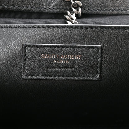 Saint Laurent Vintage Lambskin Chevron Monogram Small Nolita Black 6 of 10