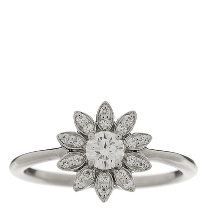 Tiffany Platinum Diamond Enchant Garden Flower Ring 48 4.5 1 of 4