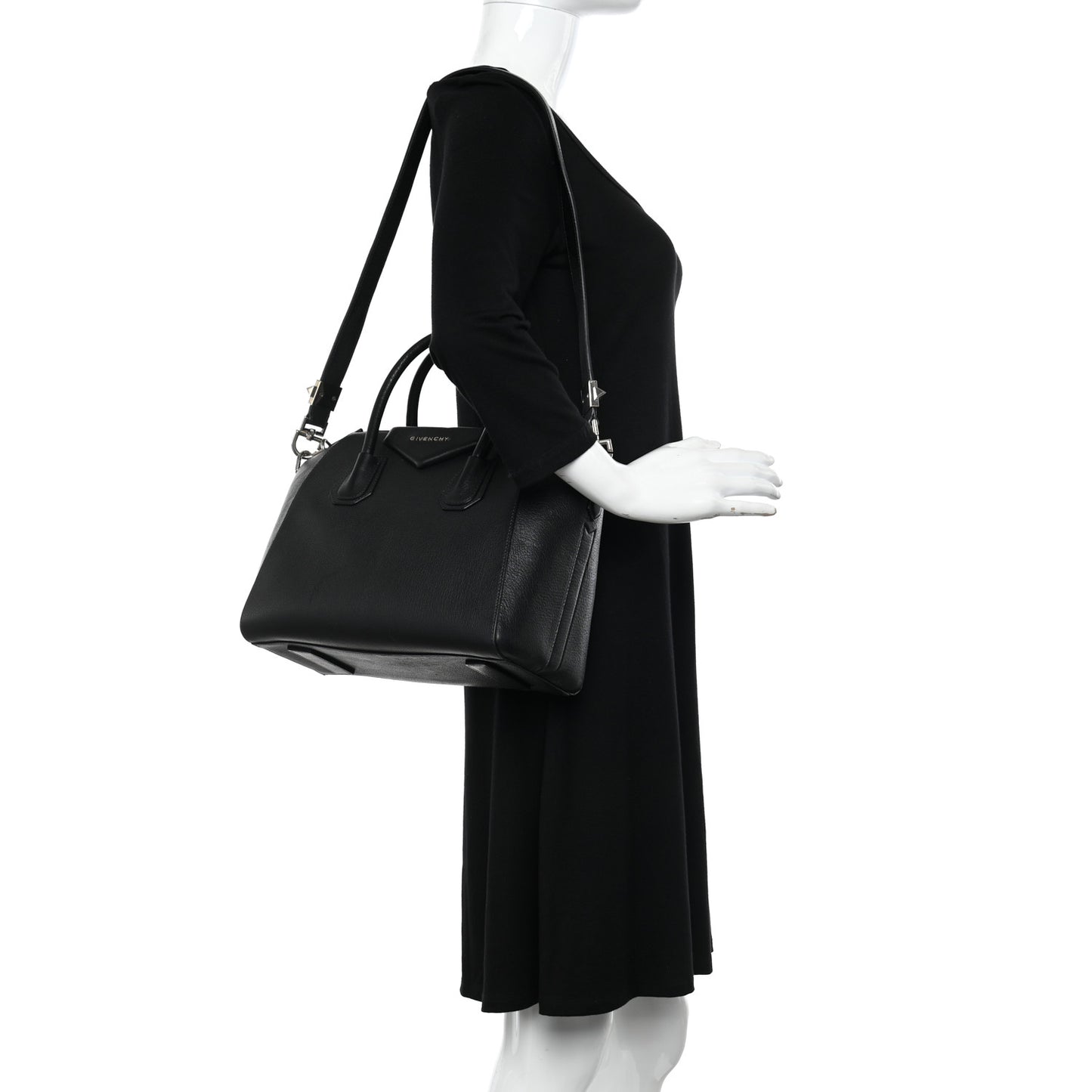 Sugar Goatskin Small Antigona Black