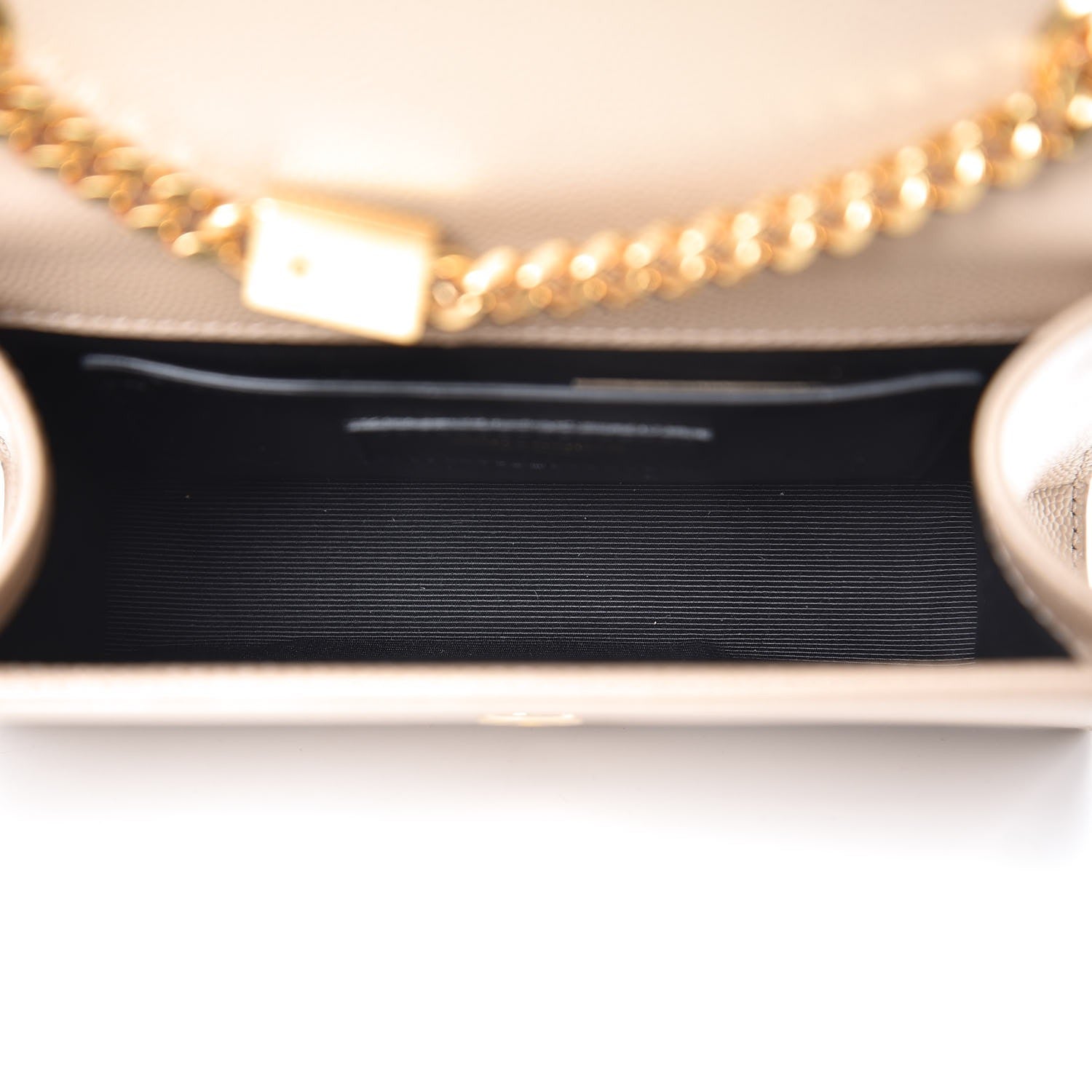 Saint Laurent Grain De Poudre Small Monogram Kate Satchel Nude Powder 5 of 7